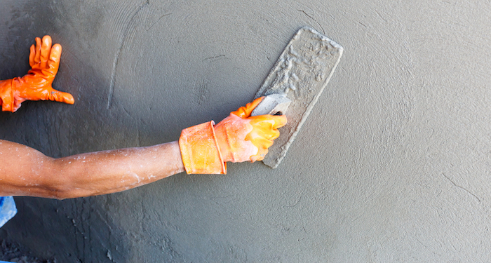 Laying Plaster on Wall