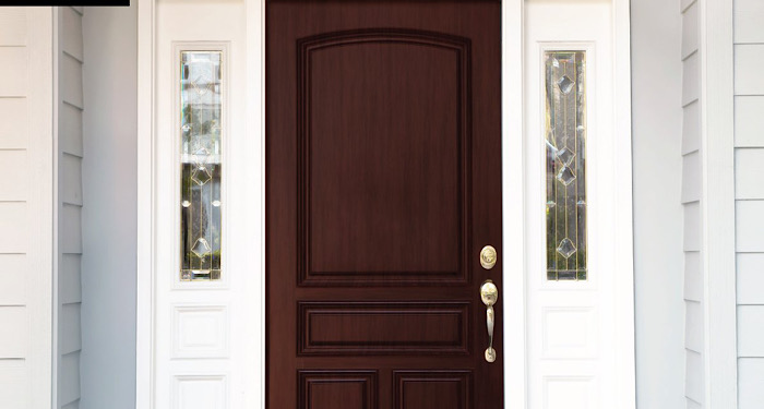 mahogany front door