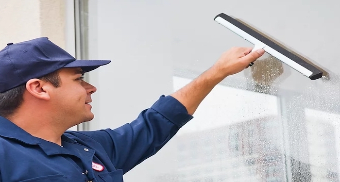 Traditional window cleaning