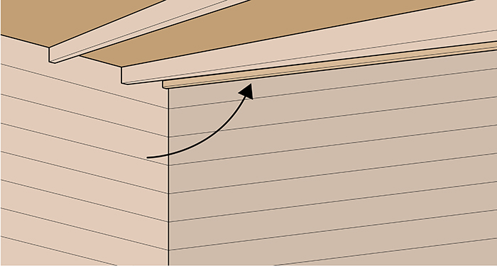 attach wind boards to roof frame