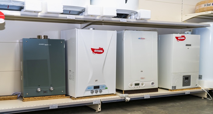 Boilers in shop