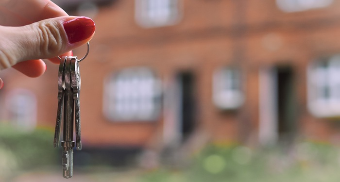 Woman's hand and keys