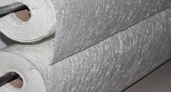 Rolls of fibreglass