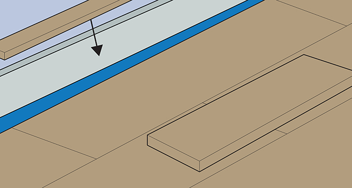 Measure and mark the boards appropriately