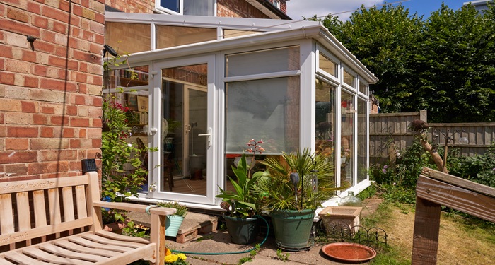 Lean to and garden