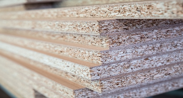 Stack of chipboard