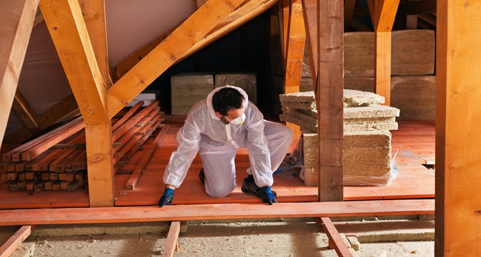 Man boarding loft
