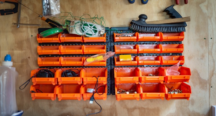Storage boxes for tools