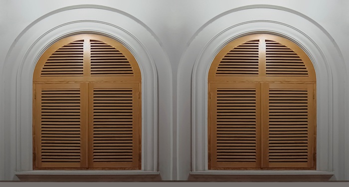 Arched shutters