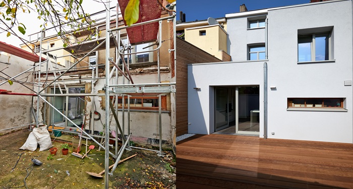 Before and after extension