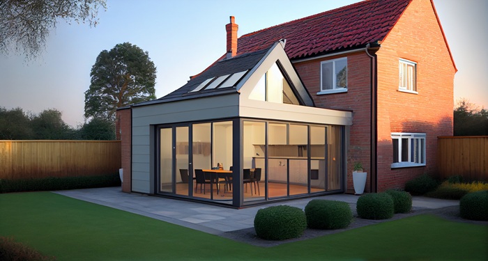Glass roof extension