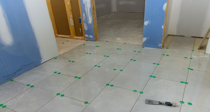 Tiles laid