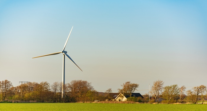 Turbine in field