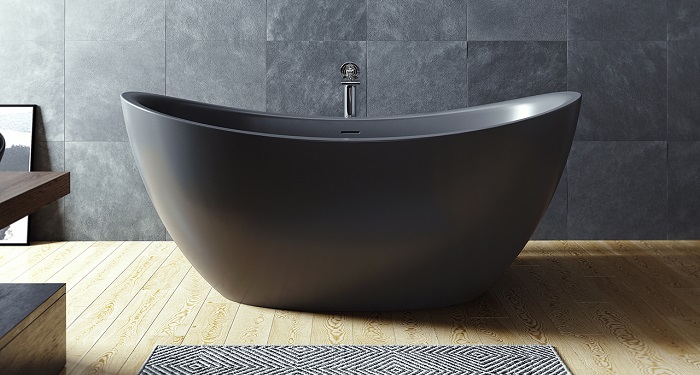 free standing charcoal bath