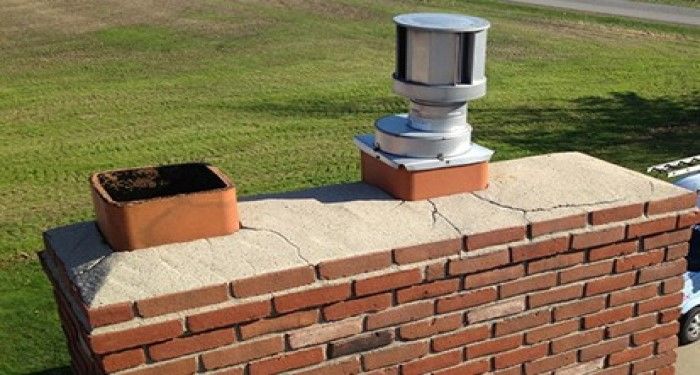 chimney with steel lining