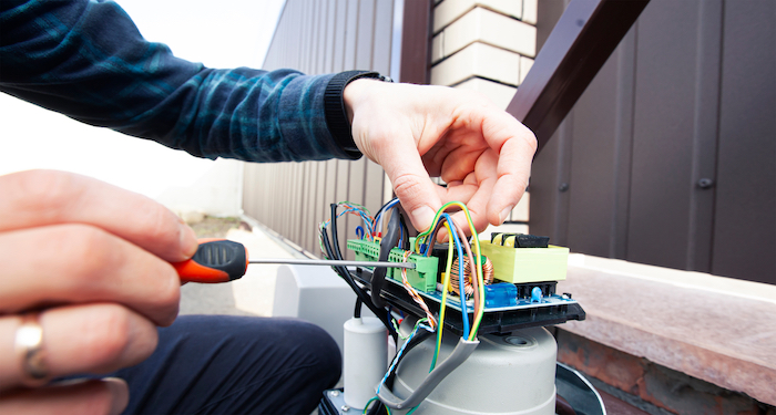 Checking Wiring of Electric Gate