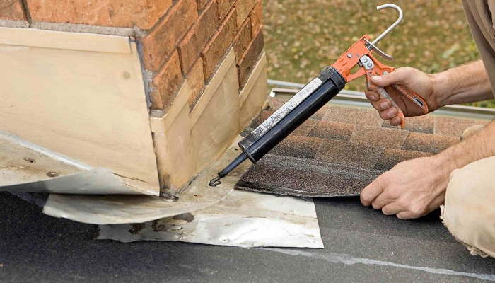 repairing chimney flashing