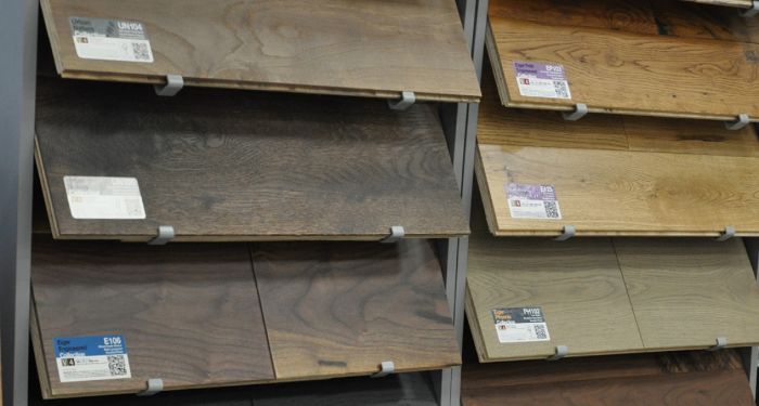 sample of hardwood flooring