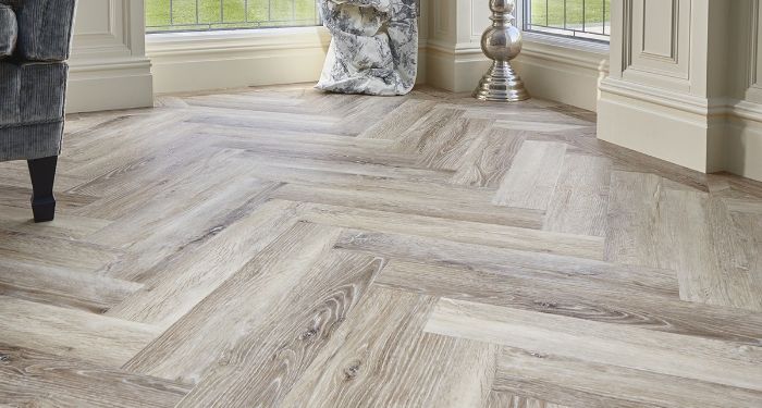 grey lvt flooring in a lounge