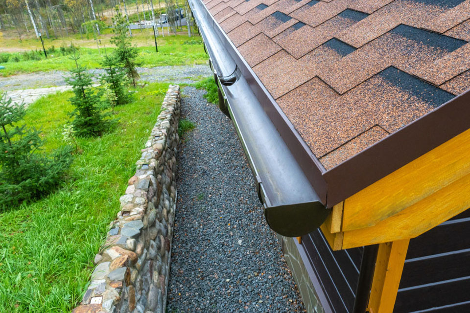 upvc guttering on roof