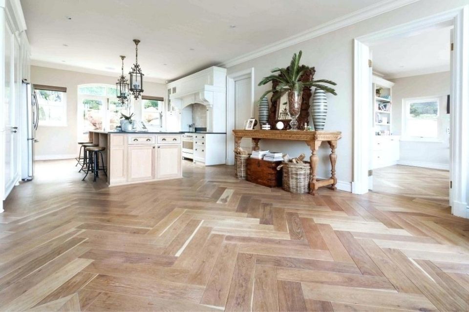 light parquet wooden flooring