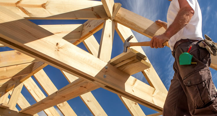 builder on roofing timber