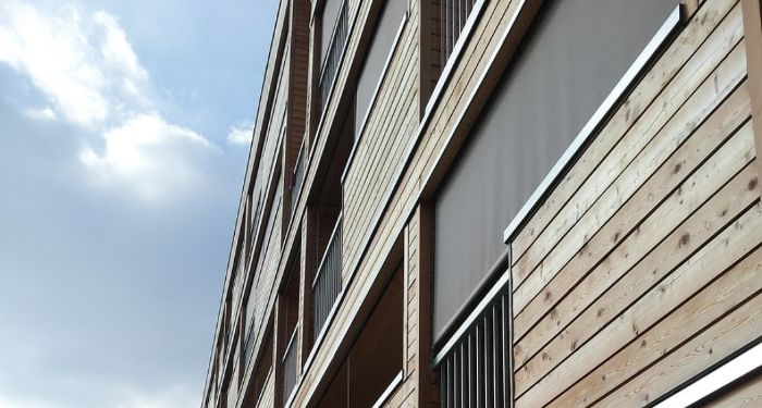 example of timber cladding